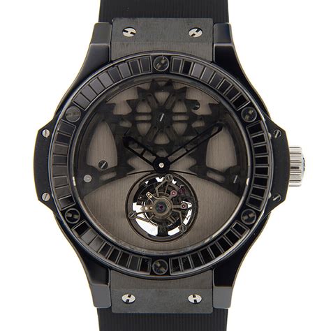 hublot big bang tourbillon black dial ceramic men's watch 302.ci.134.rx|Tourbillon Automatic Black Sapphire Las Vegas Boutique.